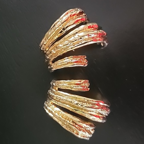 ZARA Triple Metal Earrings - Picture 9 of 12